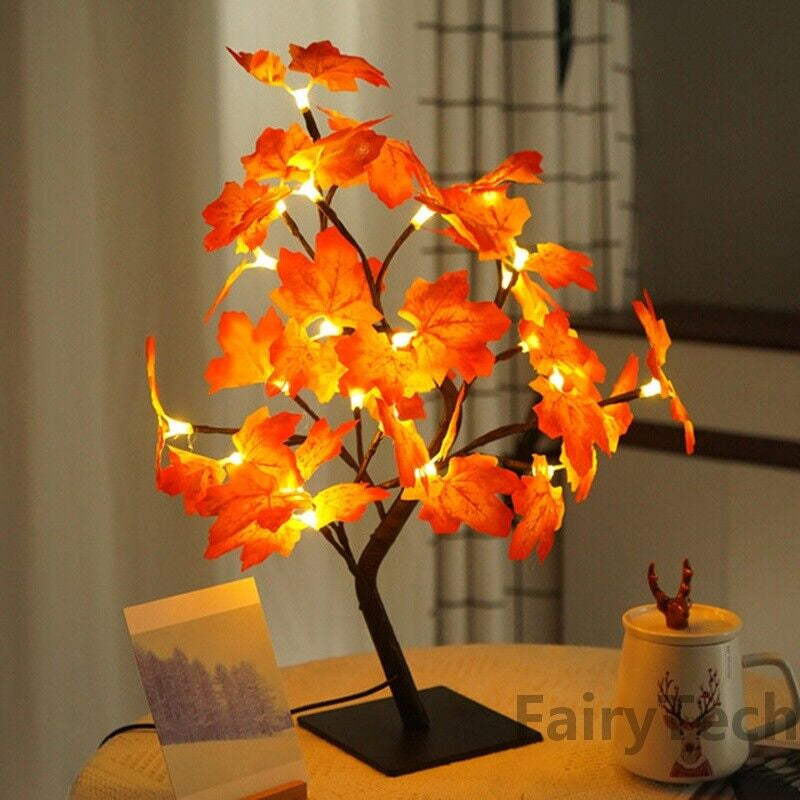 LED Rose Flower Table Lamp USB Christmas Tree Fairy Lights Night Lights Gifts